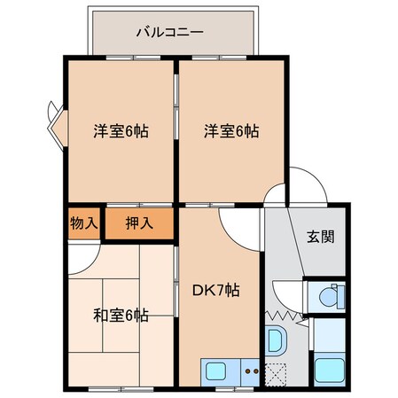 レジデンス下郡Ⅰの物件間取画像